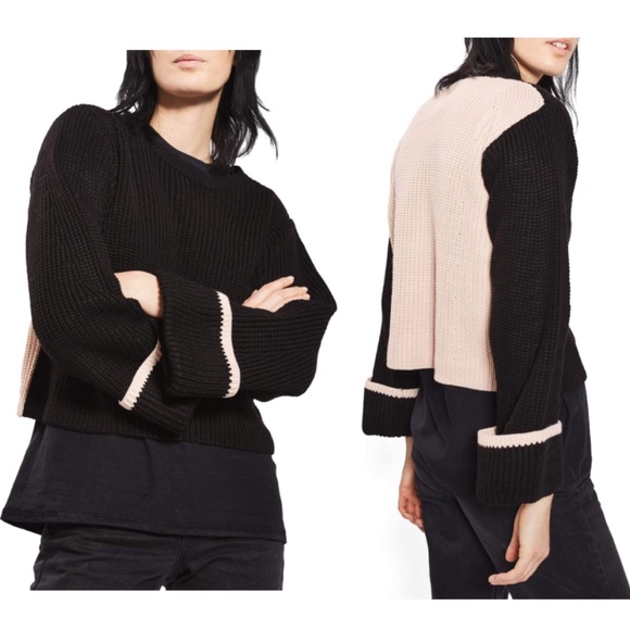 Topshop Contrast Back Sweater - Picture 8 of 8