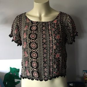 ✅SOLD Scarf print top