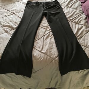 Wide leg black dress pants Size 13