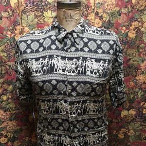 Trojan war button-down