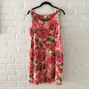 FROM ANTHROPOLOGIE Floral cocktail dress size 2