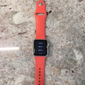 Apple Watch Series 1, silver with band, 38mm
