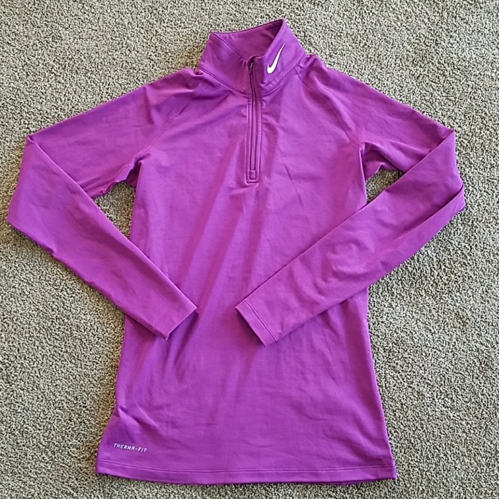 Nike pro combat fitted 1/4 zip long sleeve