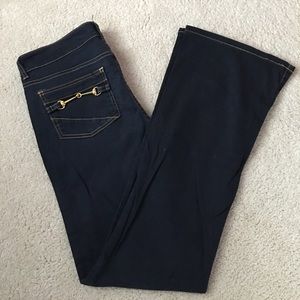 Dark Wash Jeans - Cache Premium with Gold Accents