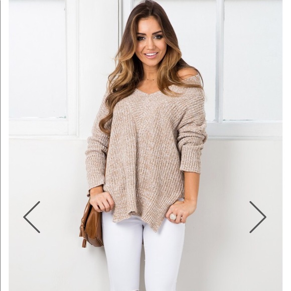 ShowPo Sweaters - With Conviction Knit in Mocha Marle