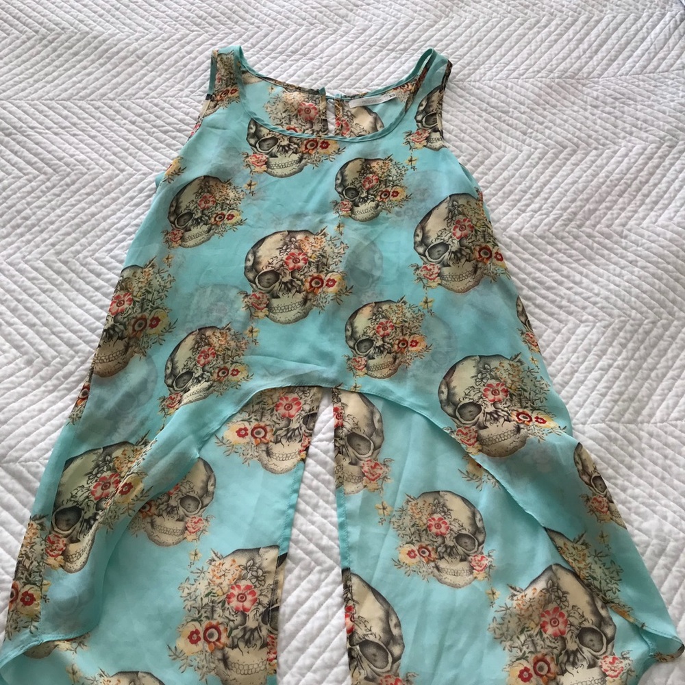 Open back blouse