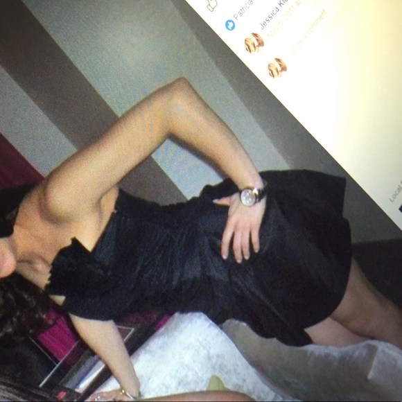 Black silk cocktail dress. New Year’s Eve! - Picture 1 of 3
