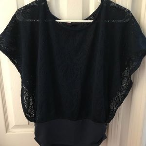 Navy blouse