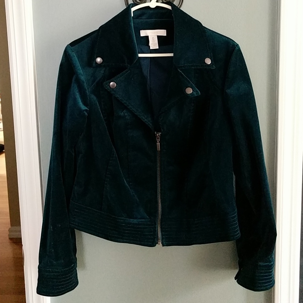 Chico's Dark Teal Moto Style Jacket