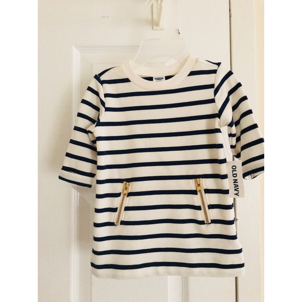 Old navy Striped Dress Baby Girls 3-6 months NWT