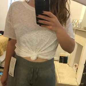 lululemon Lightest Oversized Tee *wht size 4