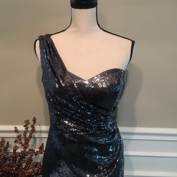 🔥STUNNING🔥Caché long sequin dress. like new! - Picture 2 of 3