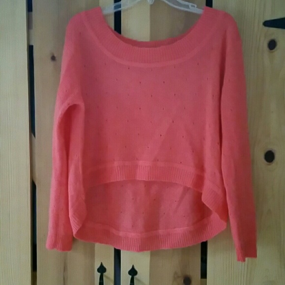 Orange crop high low sweater - Picture 1 of 3