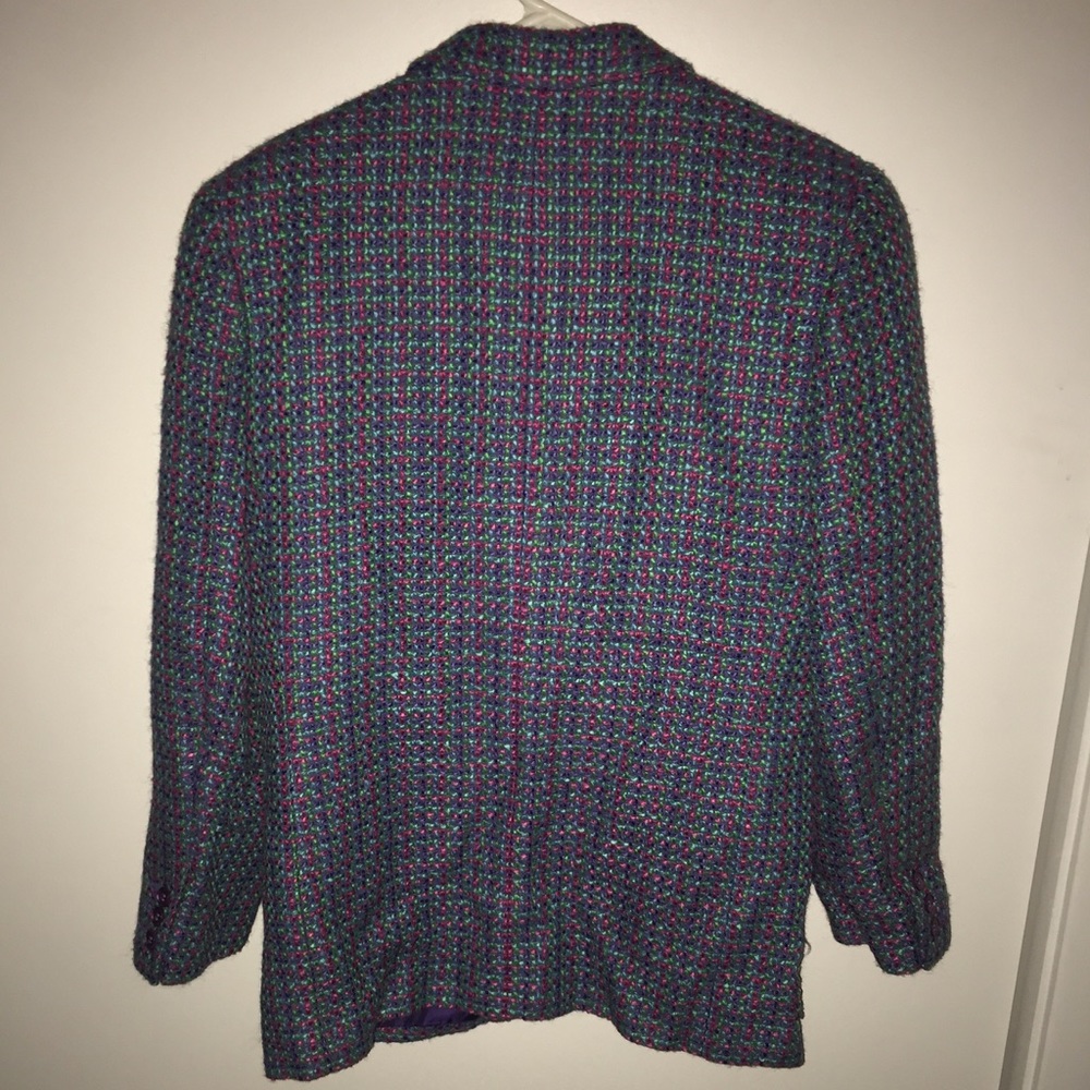Vintage Liz Claiborne Multi-color Tweed petite 10 - Picture 2 of 8