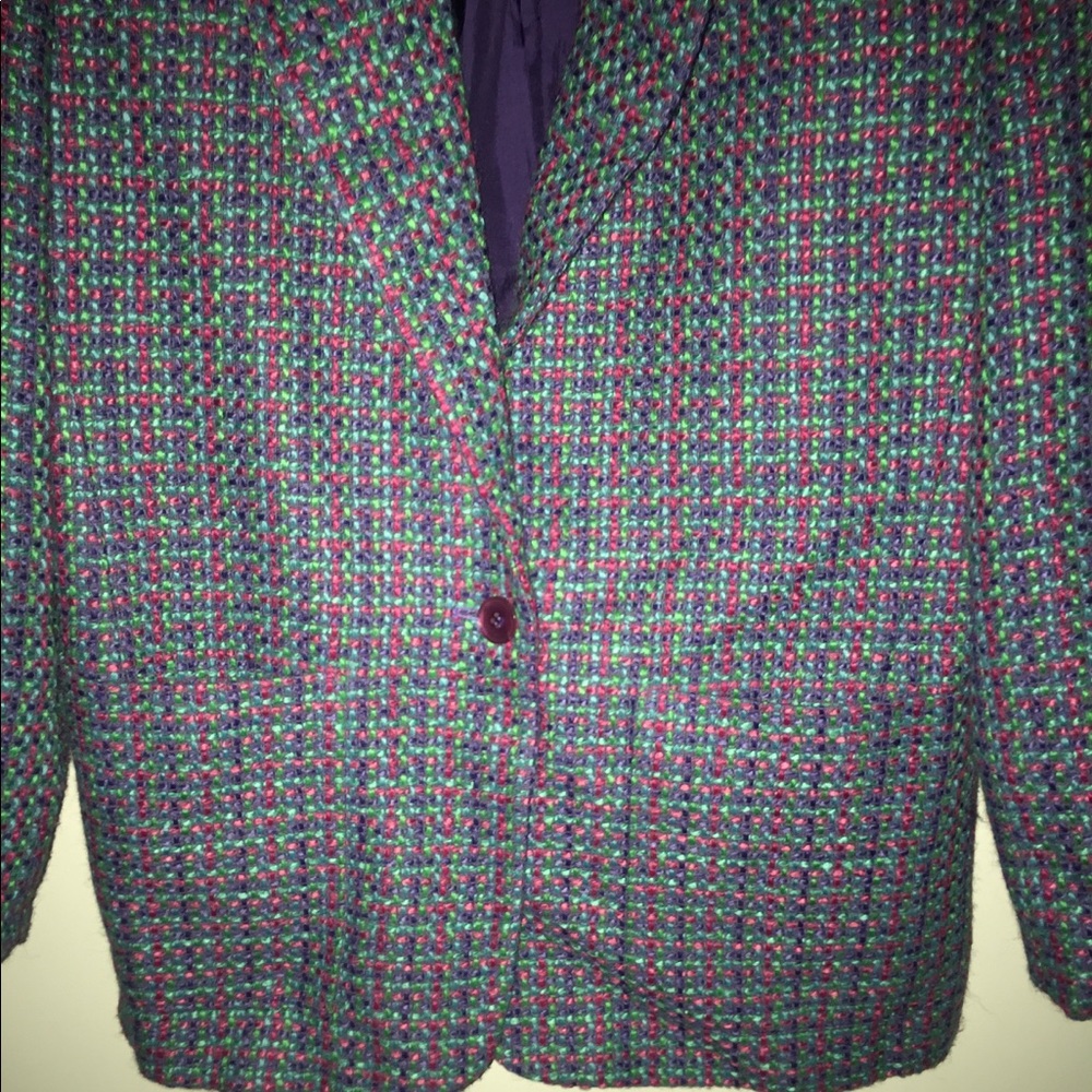 Vintage Liz Claiborne Multi-color Tweed petite 10 - Picture 3 of 8