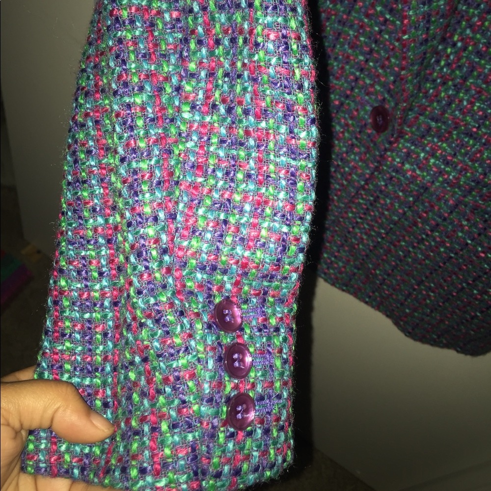 Vintage Liz Claiborne Multi-color Tweed petite 10 - Picture 5 of 8