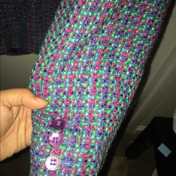 Vintage Liz Claiborne Multi-color Tweed petite 10 - Picture 6 of 8