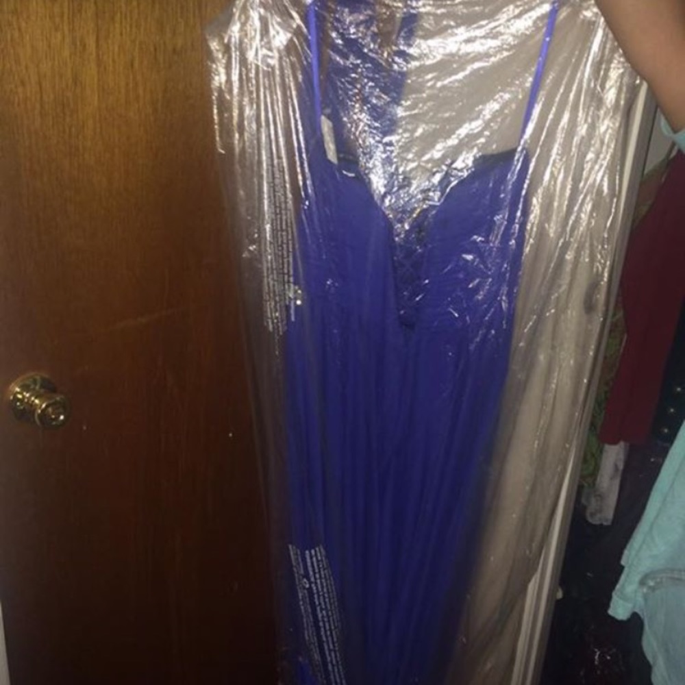 Royal blue long dress