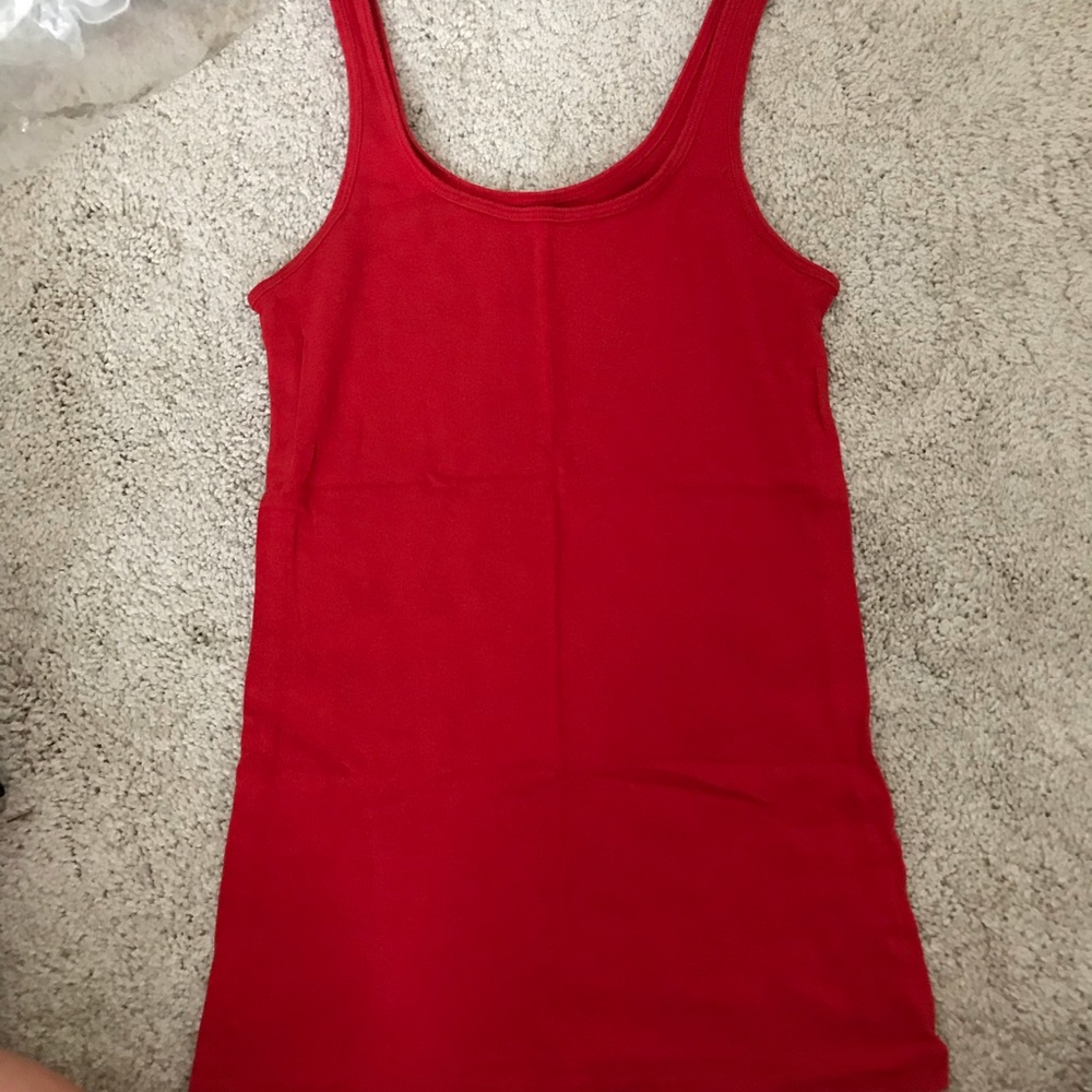 Red tank top