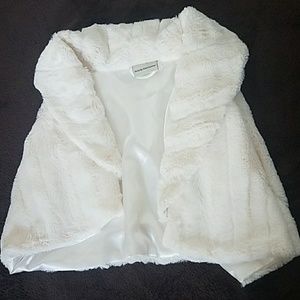 Nicole Marciano Faux Fur Shrug