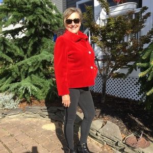 Sheared Red Mink Fur