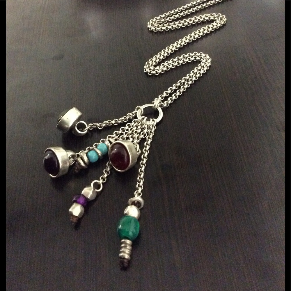Uno De 50 Resin Multi Color Statement Necklace