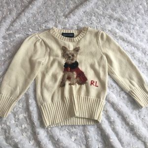 Ralph Lauren long sleeve Puppy Sweater Yorkie
