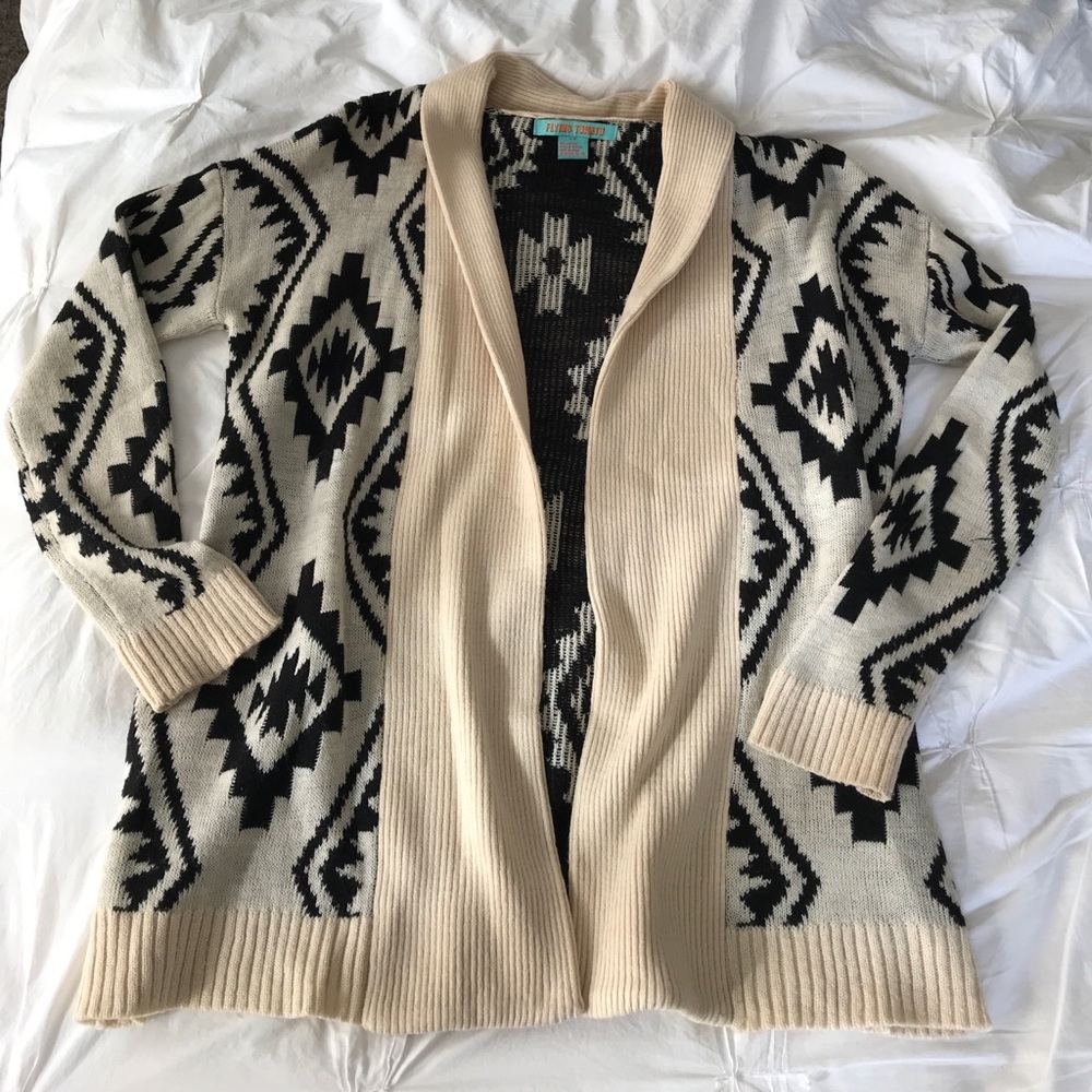 Flying Tomato Aztec cardigan
