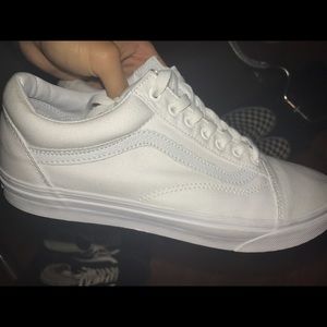 All white vans !