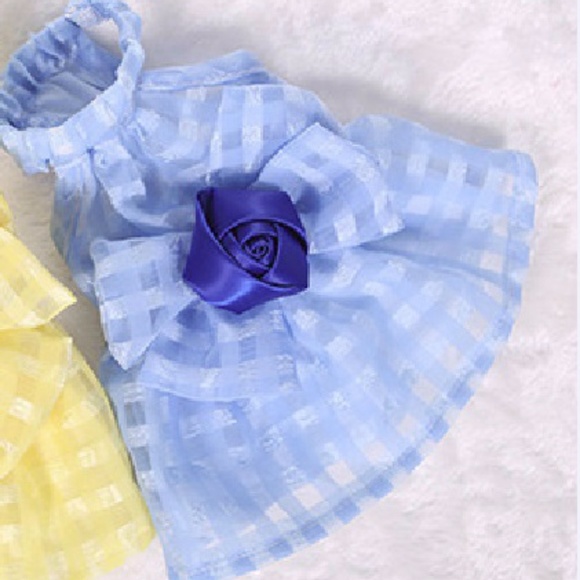 Super Cute Blue dress for small breed cat/doggie - Picture 4 of 7
