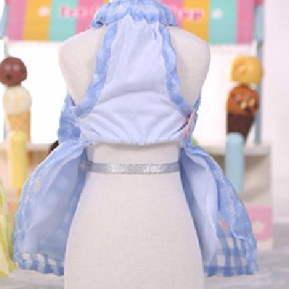 Super Cute Blue dress for small breed cat/doggie - Picture 6 of 7