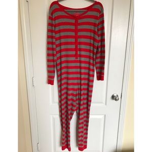 Target Brand Adult Striped Sleeping Onesie