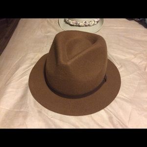 Brown Wool Fedora
