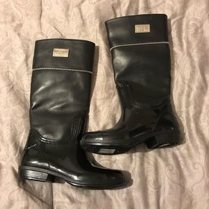 Michael Kors size 13 Kids Black rain boots