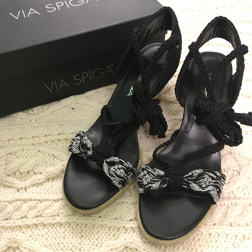 VIA SPIGA Logan Espadrille Wedges