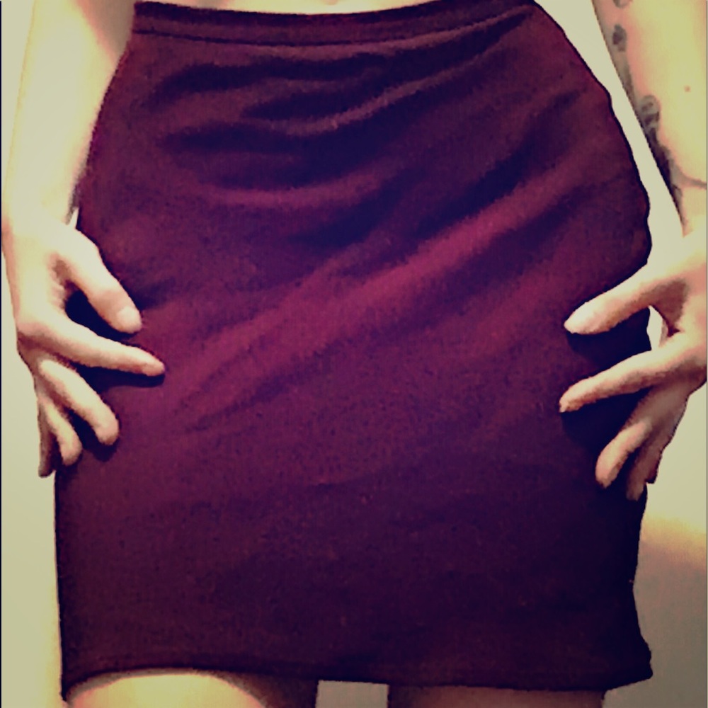 Dark Purple BEBE Mini Skirt US 4