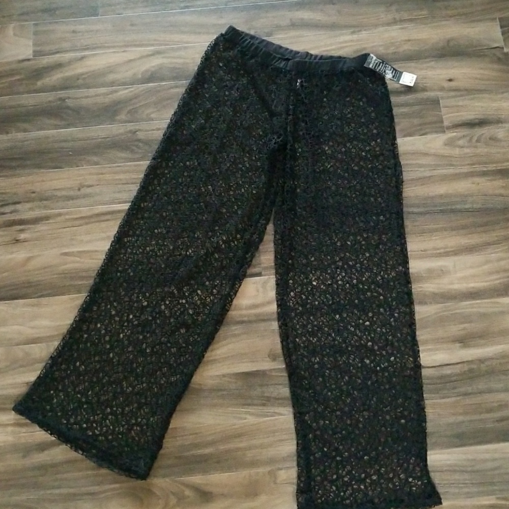 Swim cover up pants, black, BNWT