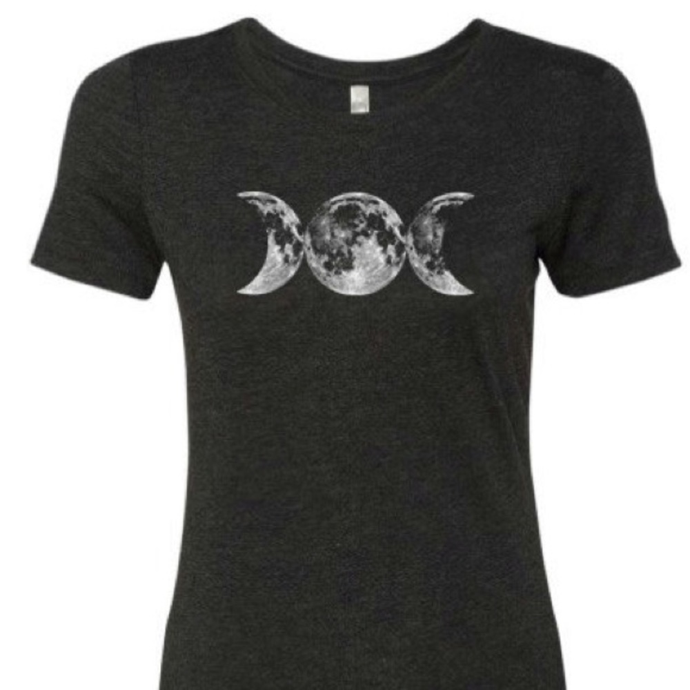 Triple Moon Grey Goddess T Shirt