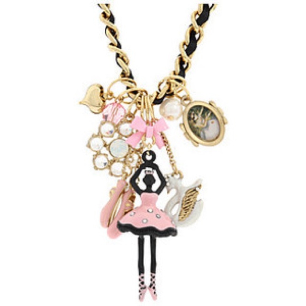 Betsey Johnson School of Dance Charm Necklace