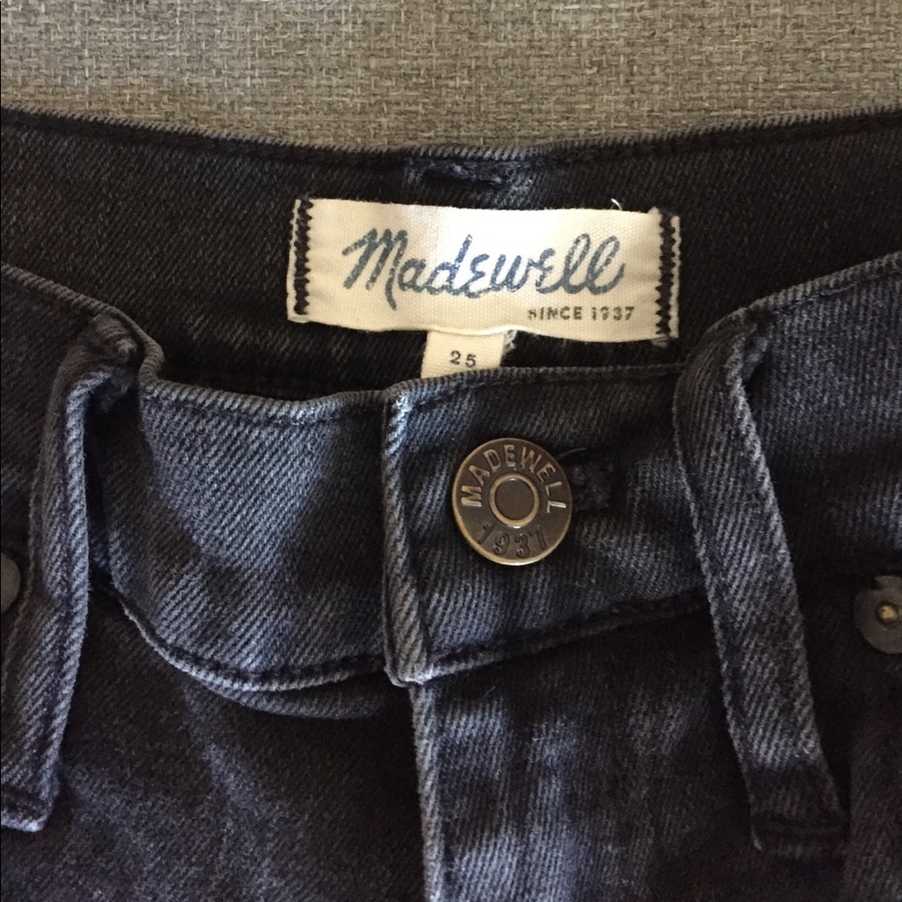 Madewell dark denim shorts