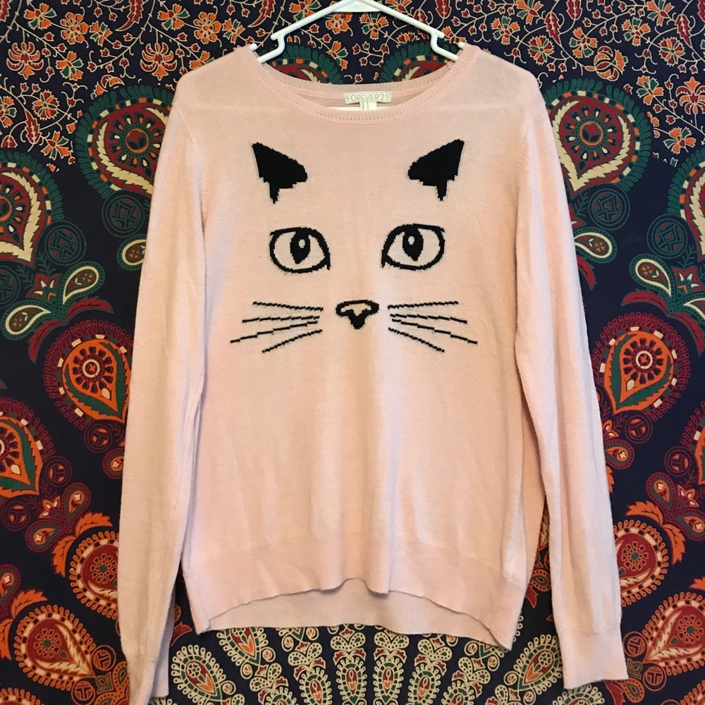 Light Pink Cat Sweater