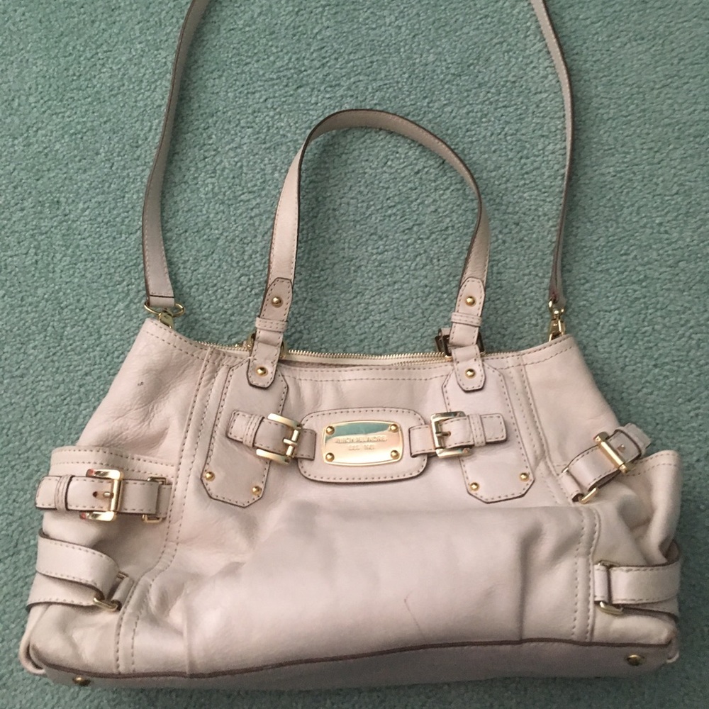 Michael Kors White Leather Purse