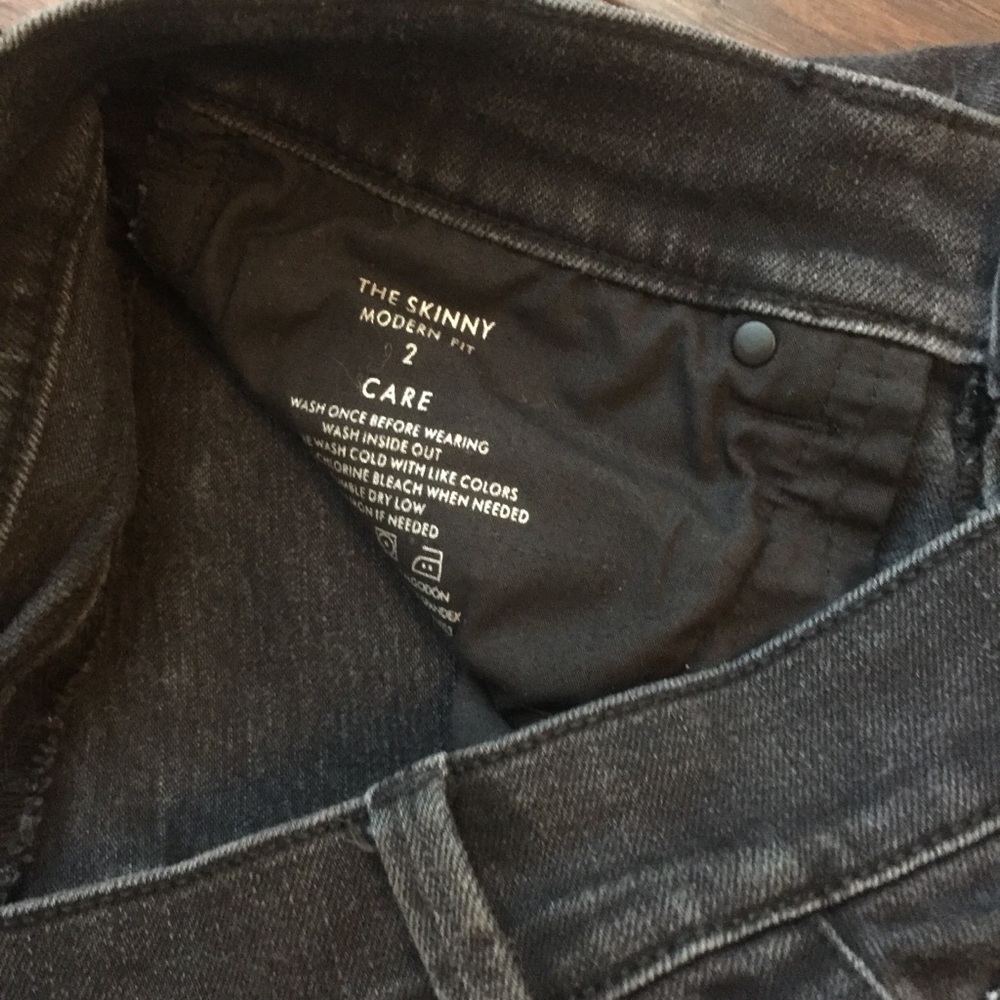 Ann Taylor Black Denim Skinny Jeans