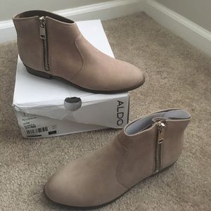 Tan booties