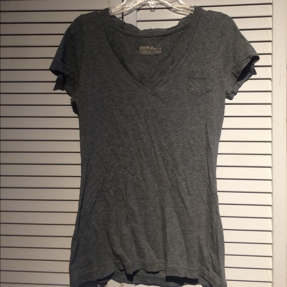 Grey Vneck Short Sleeved Mossimo 