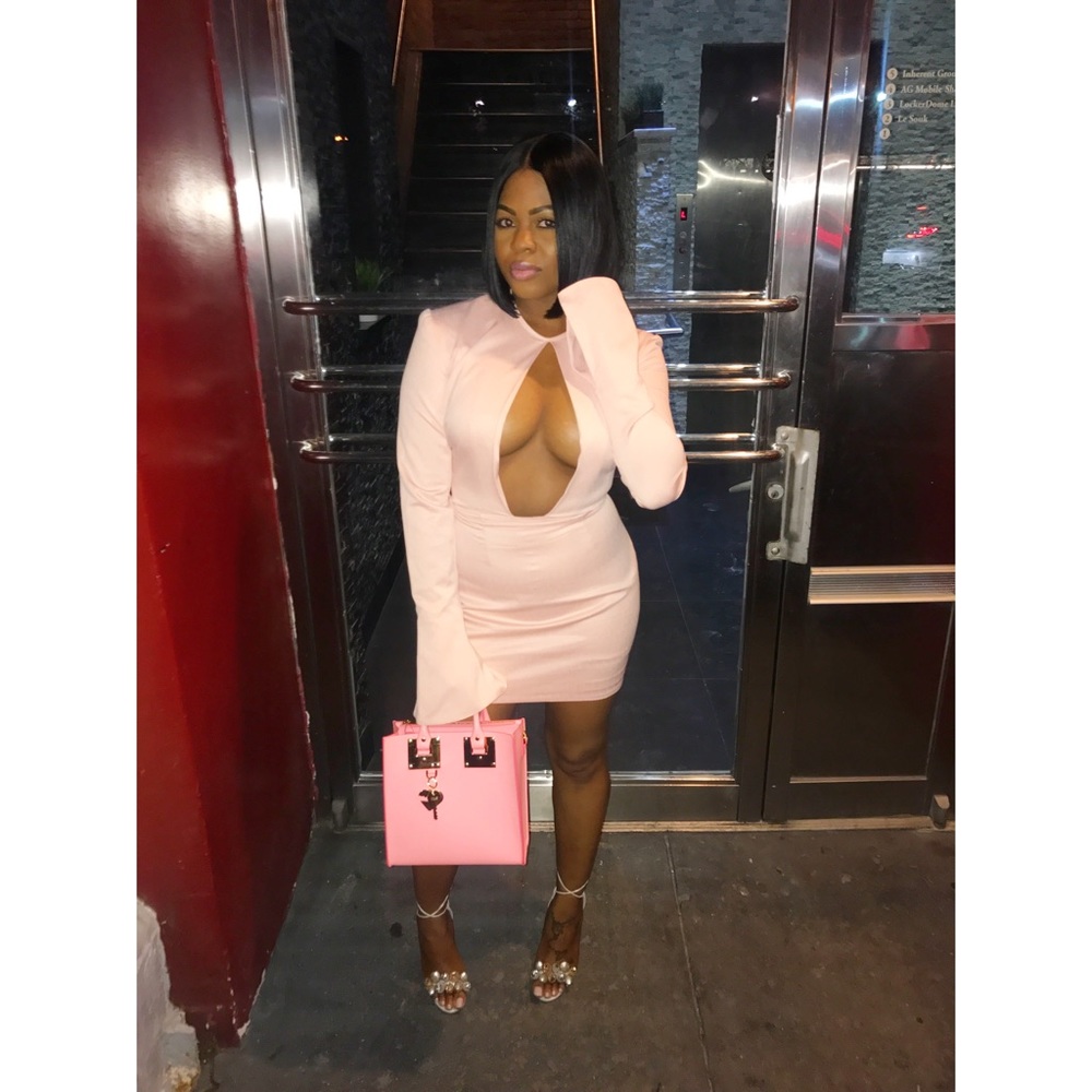 House of CB pink mini dress