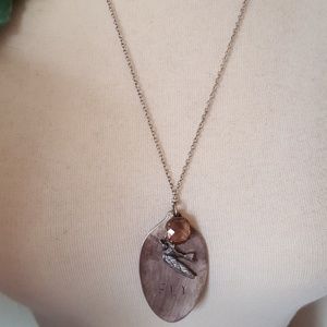 Vintage silver spoon necklace