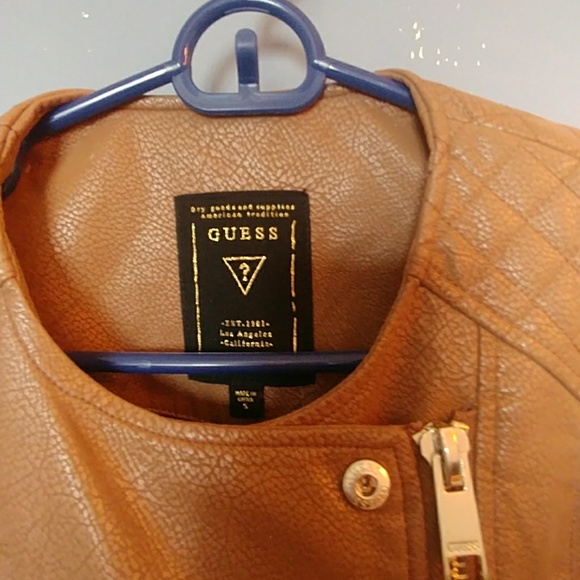 Gorgeous brown faux leauther jacket - Picture 2 of 5