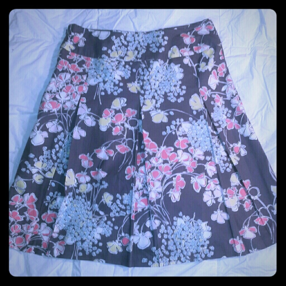 Talbots Short Pleated Skirt