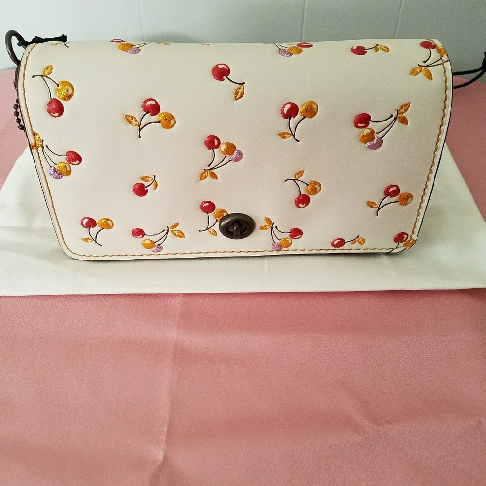 Coach 1941 Cherry Print Dinky Crossbody